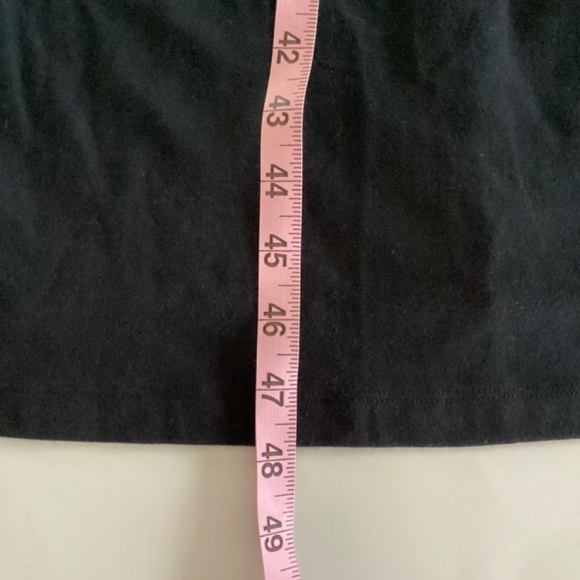 Old Navy Black High-Neck Halter Strap Side-Slit Midi Dress Sz XL Cotton Modal - Picture 13 of 13